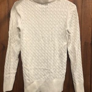 White polo sweater